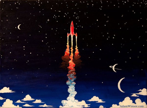 Ретрофутуризм ракета