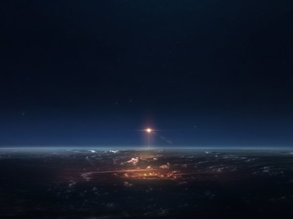 Ракета в космосе