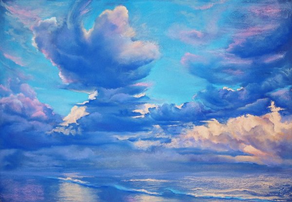 Небо нарисованное фон