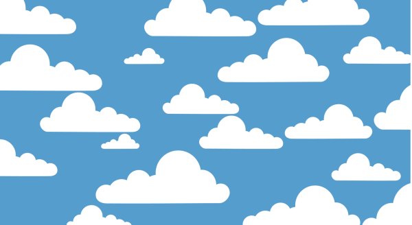 Объемные облака вектор