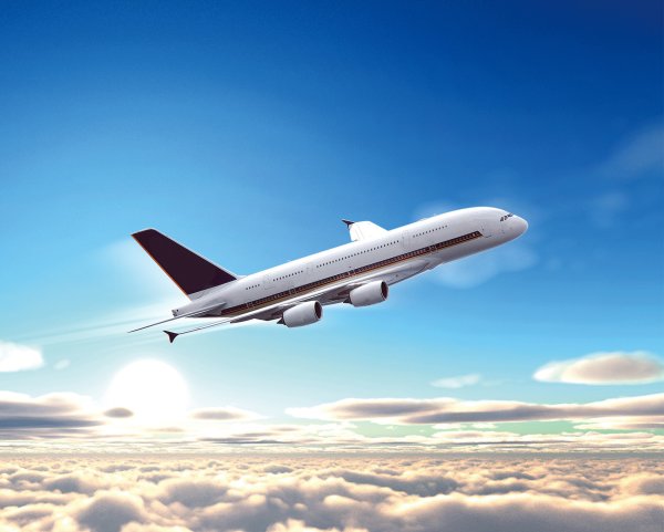 Самолет вертикально