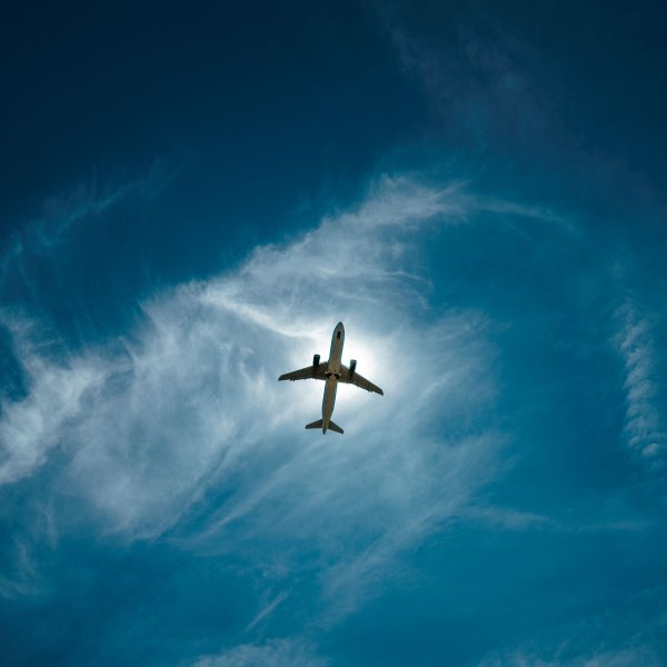 Самолет Люфтганза полет