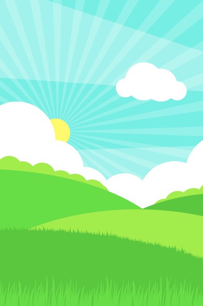 Поле мультяшное