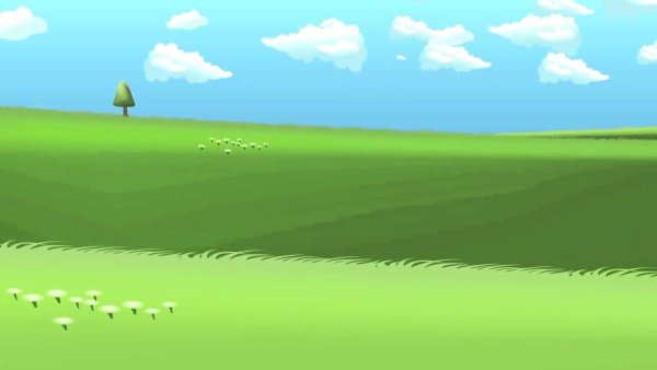 Поле мультяшное