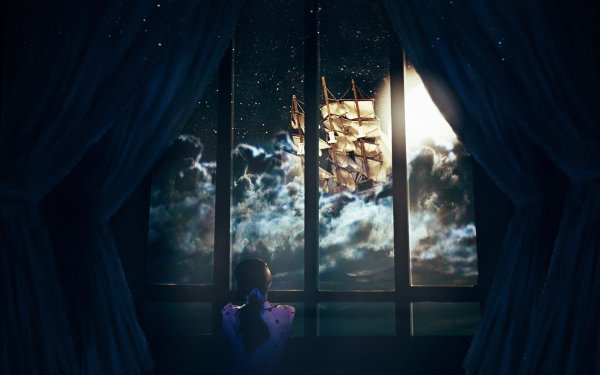 Звездное небо из окна