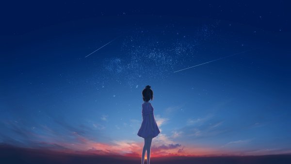 Картинки аниме космос на рабочий стол