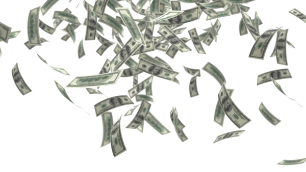Деньги сыпятся с неба