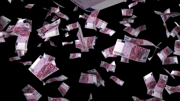 Летающие деньги рубли