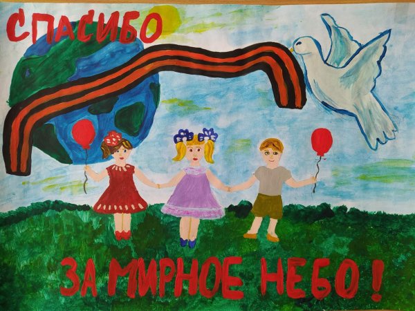 Мы за мирное небо рисунки