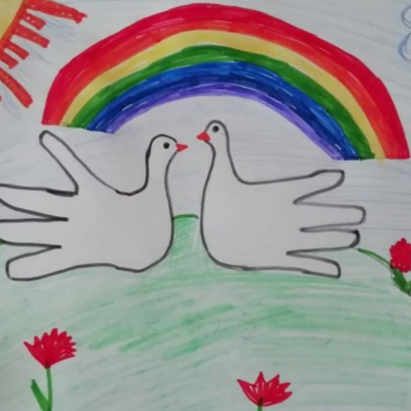 Рисунок под мирным небом