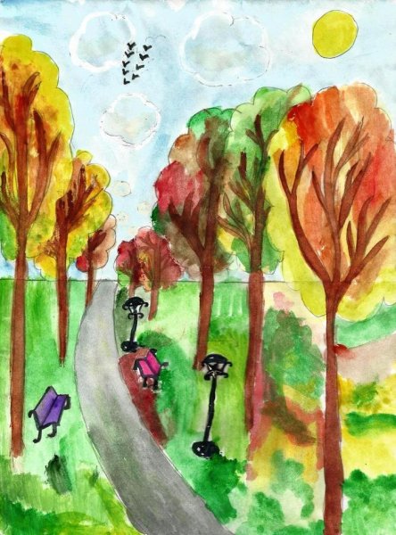 Иллюстрация к стихотворению осень