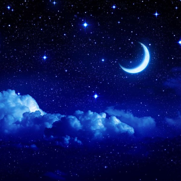 Ночное небо со звездами