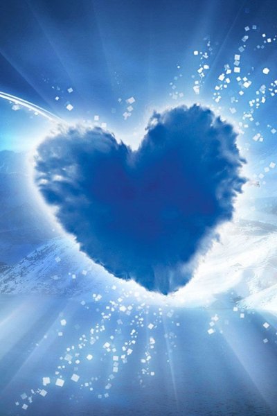 Сердечко из облаков