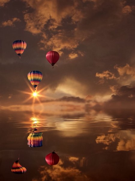 Улетел на воздушных шарах