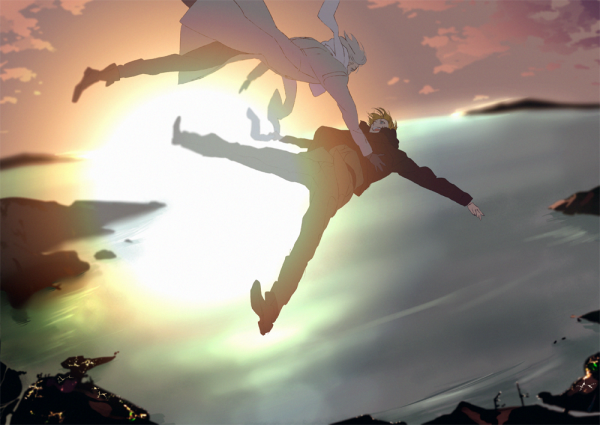 Девушка летит вниз