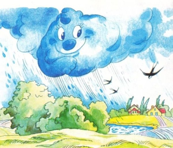 Иллюстрация к стихотворению тучи