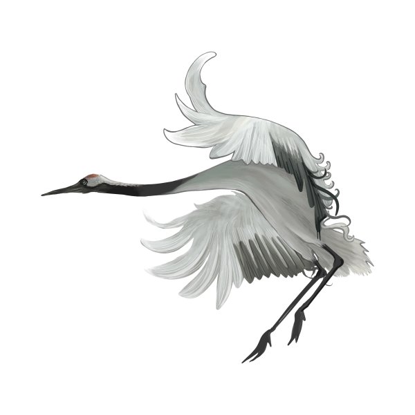 Журавль вектор