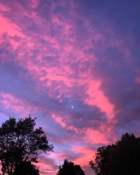 Голубое небо с облаками