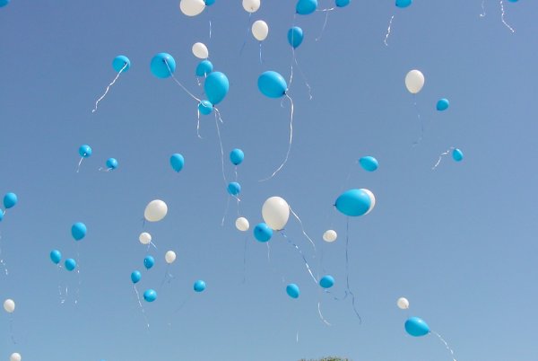 Шары улетают в небо