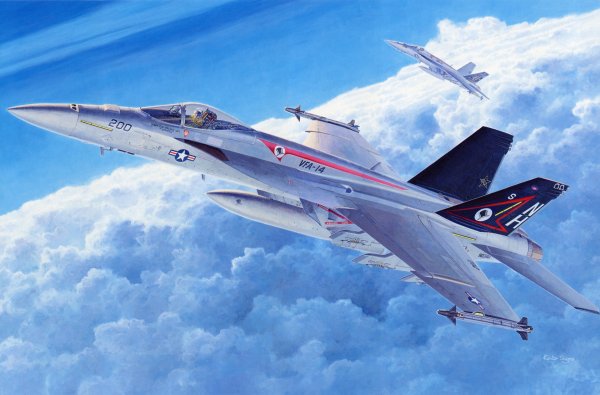 Нарисовать самолет в небе