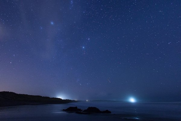 Ночное небо со звездами