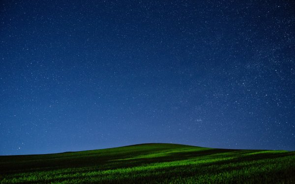 Закат в поле