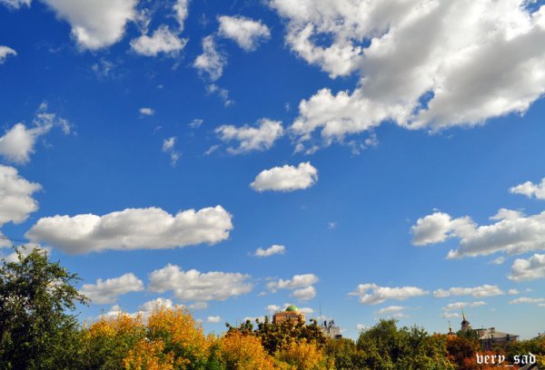 Красота неба осенью