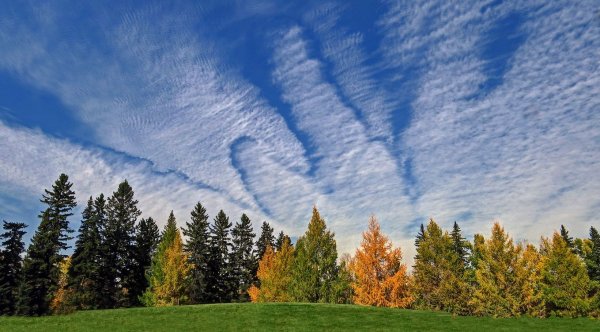 Облака осенью