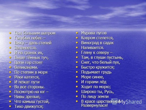 Никитин под большим шатром голубых небес