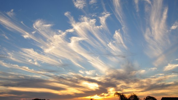 Перистые облака фото