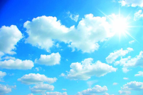 Небо солнце облака