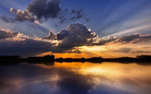 Голубое небо Горизонт