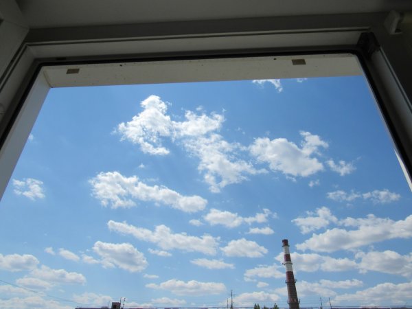 Облака из окна