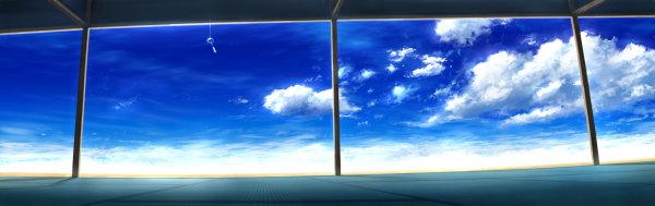 Окно на фоне неба