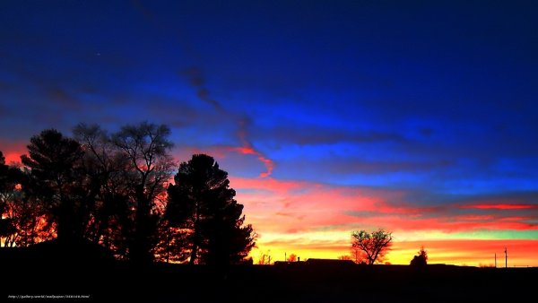 Позднее вечернее небо