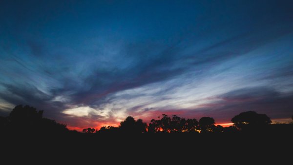 Ночное небо закат