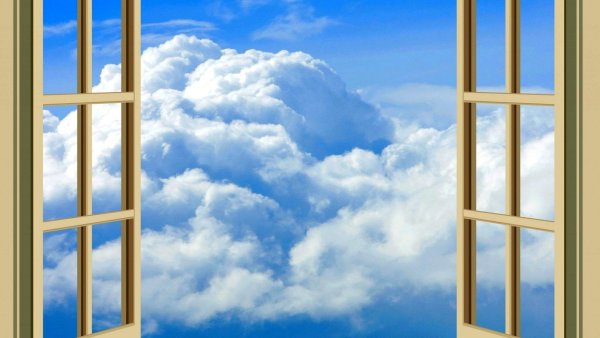 Небо с высоты самолета