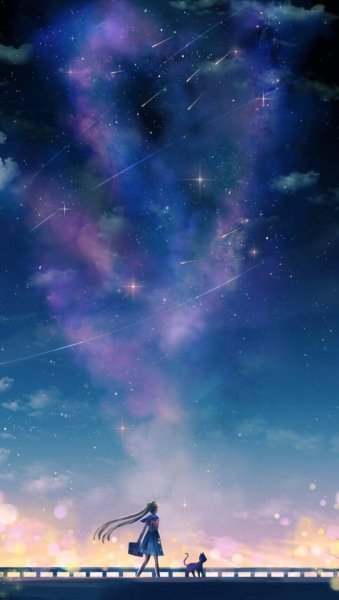 Ночное небо вертикально