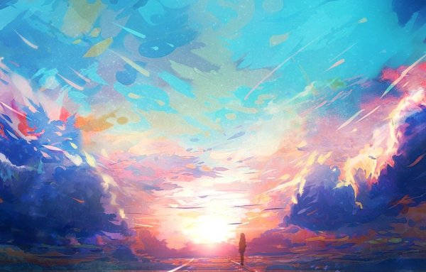 Яркое солнце арт