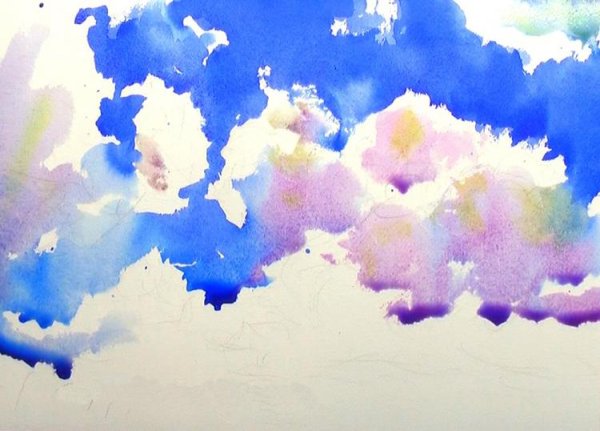Небо акварель