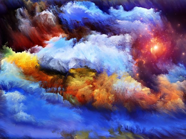 Разноцветные облака