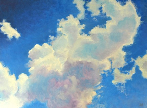 Облака гуашью