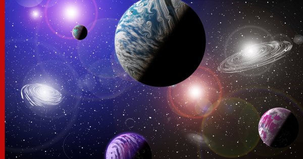 Звездное небо с планетами