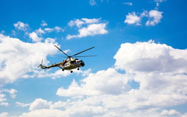 Небо с вида вертолёта