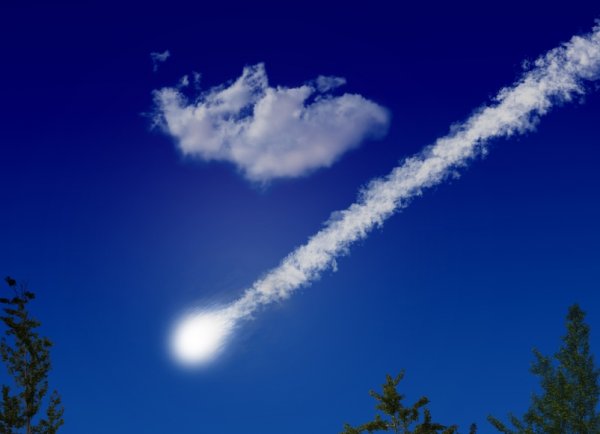 Метеорит в небе