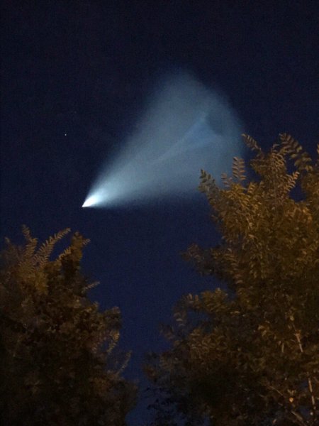 Ракета Тополь над Тольятти