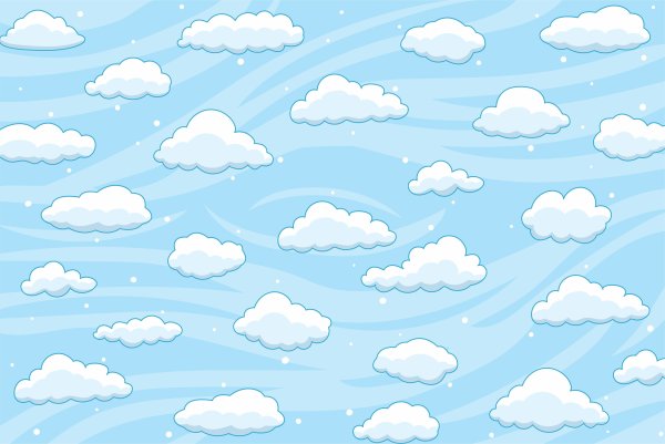 Клипарт облака на прозрачном фоне