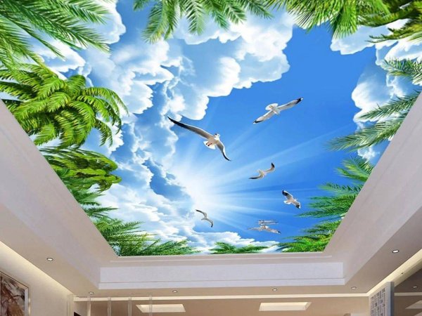 Фотопечать на потолке