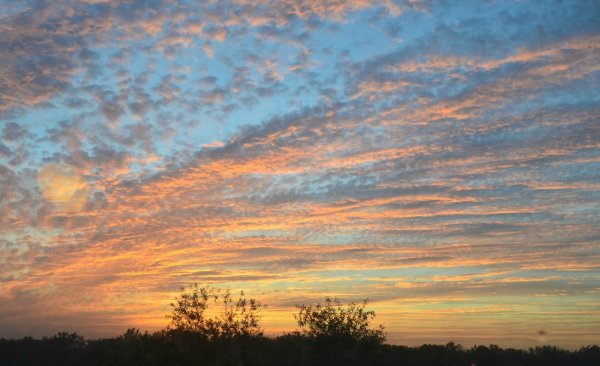 Ванильное небо облака