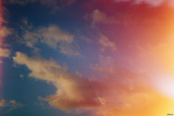 Ванильное небо облака